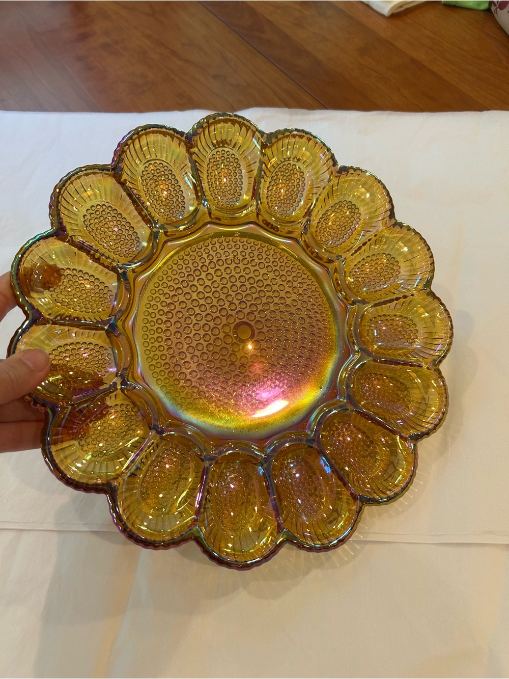 Vintage Deviled Egg Dish - Picture 4 of 6